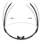 Rockbros Photochromic Cycling Glasses with UV Protection and Corrective Insert - Black czarny glasses, training equipment