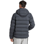 Men's adidas Helionic Climawarm Stretch Hooded Down Black JN2114 fekete kabát