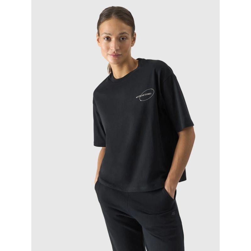 Women's oversize printed T-shirt 4F 4FRSS24TTSHF2089-20S póló