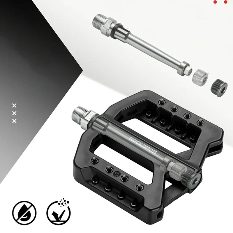 Rockbros RK01 Nylon Bicycle Pedals - Black
