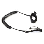 Safety rope for Enero SUP 9 board, black, spiral, 275 cm -