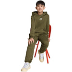 adidas Essentials Hoodie 225 olive KS0367 128 cm kapucnis pulóver