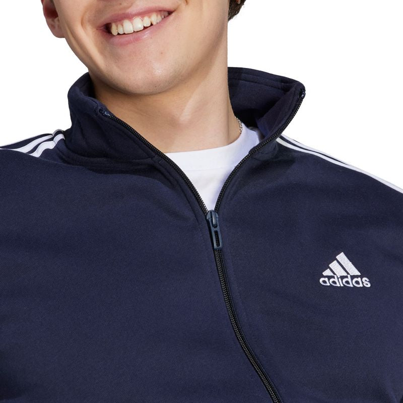 adidas Basic 3-Stripes Fleece M tracksuit IJ6064 Polár pulóver