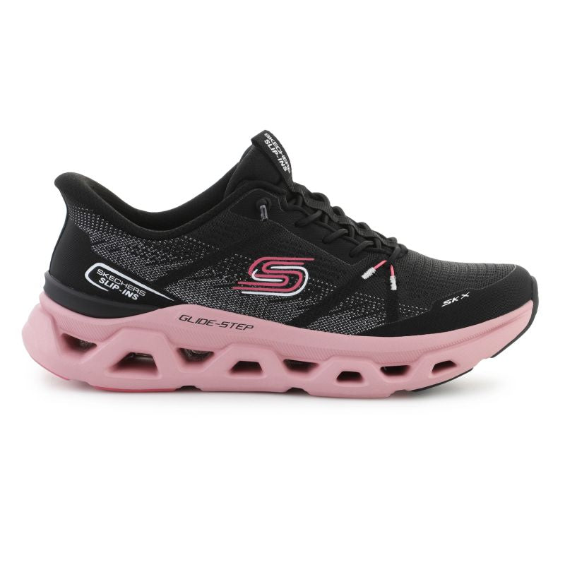 Skechers Slip-ins Glide Step Altus Fast Lane 150513-BKMV Black/Mauve fekete utcai cipő