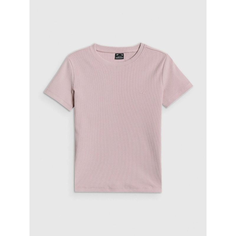 Women's slim ribbed T-shirt 4F 4FRSS26TTSHF3629-56S clothing