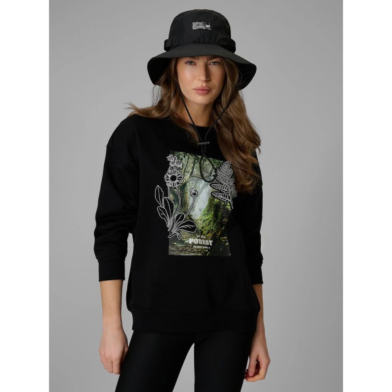 4F Women's loose sweatshirt without hood ruházat 4FRSS26TSWSF2837-20S