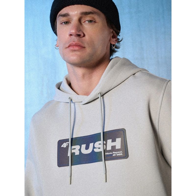 Men's regular hooded sweatshirt 4F