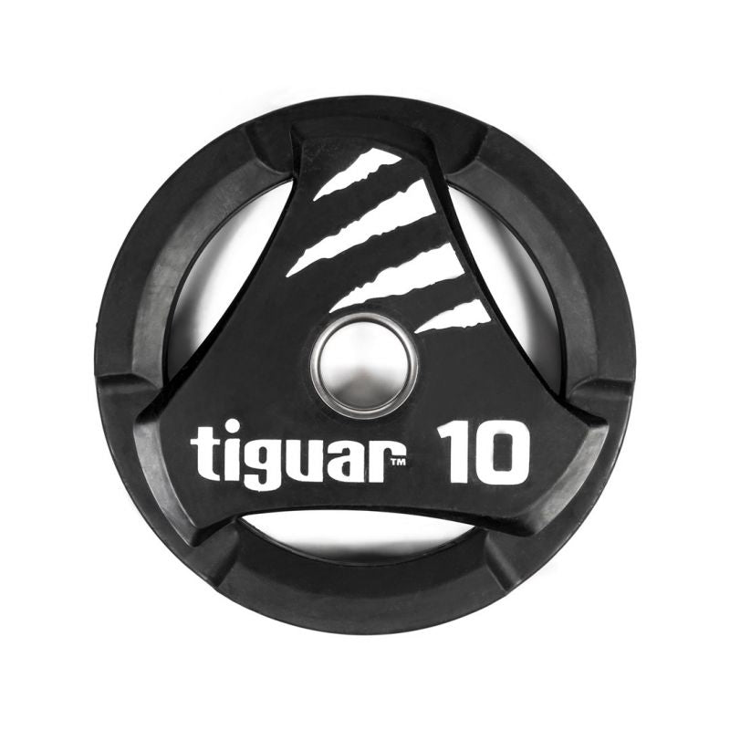 Tiguar PU Olympic plate 10 kg fekete kiegészítő TI-WTPU01000