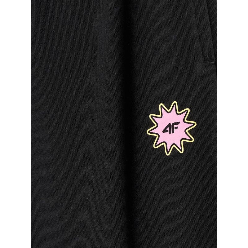 Girls' wide-leg sweatpants 4F