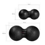 HMS Double Massage Ball / Duo Ball BLM02 12*24CM fekete edzéssegítő 17-42-023