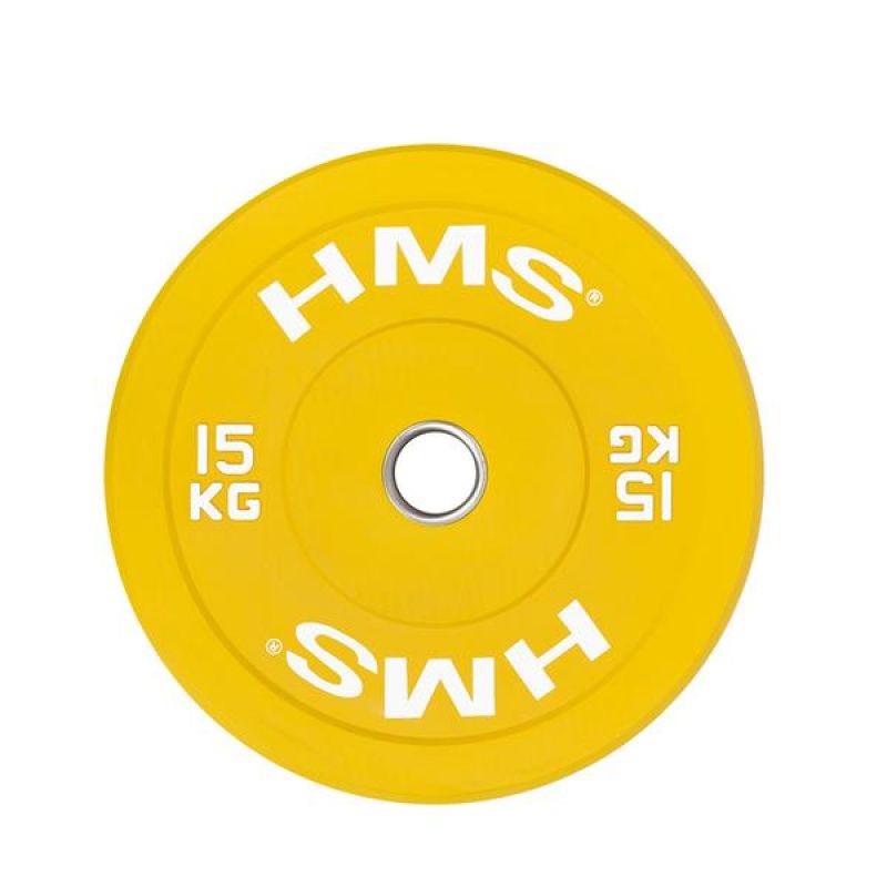 HMS YELLOW BUMPER Olympic Plate 15 kg CBR15 sárga póló 17-61-022
