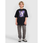 Boy's oversize T-shirt with print 4F 4FJRAW25TTSHM3062-20S
