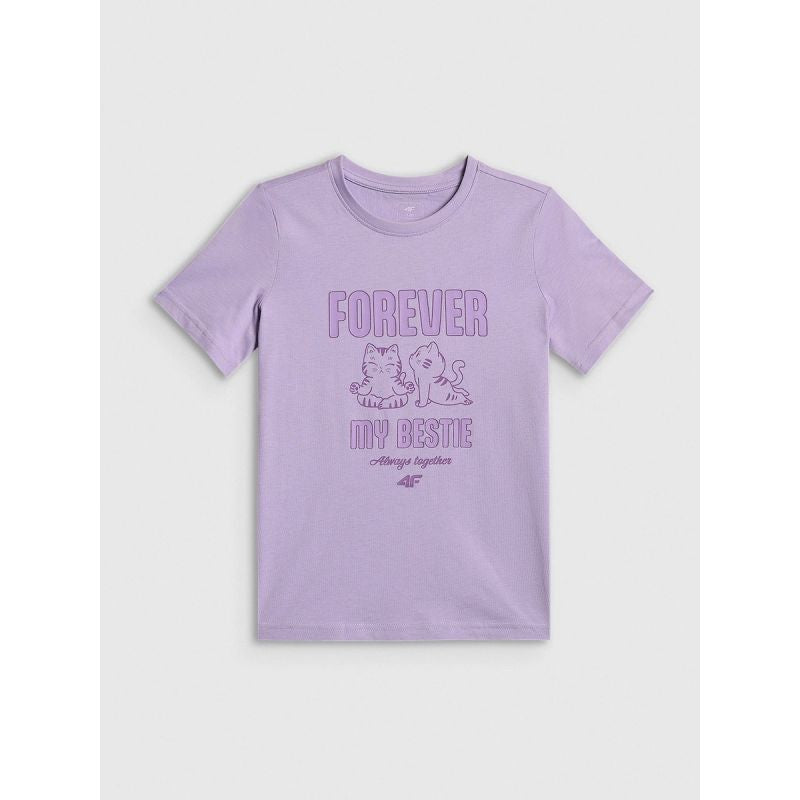 4F Girls' regular printed T-shirt póló 4FJRAW26TTSHF4240-52S