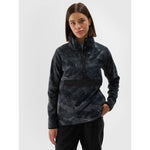 Women's oversize stand-up collar fleece 4F 4FWAW24TFLEF298-90A pulóver