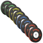 HMS BTBR Set Olympic Bumper Plates - 2x (10kg, 15kg, 20kg, 25kg) BTBR SET súlyzó készlet 17-61-007