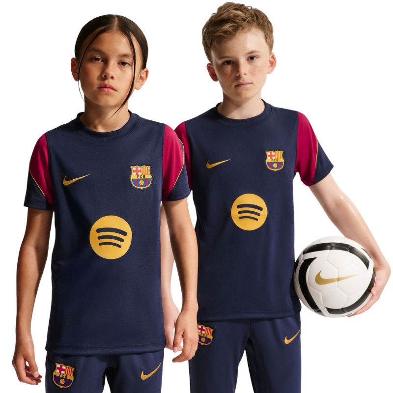 Nike FC Barcelona Strike Kids T-Shirt Navy Blue and bordó ruházat II3237401