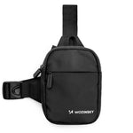 Wozinsky WMS-W1 Unisex Mini Shoulder Bag Waterproof Dual-Compartment for Phone - Black fekete elektronika 304004-201372