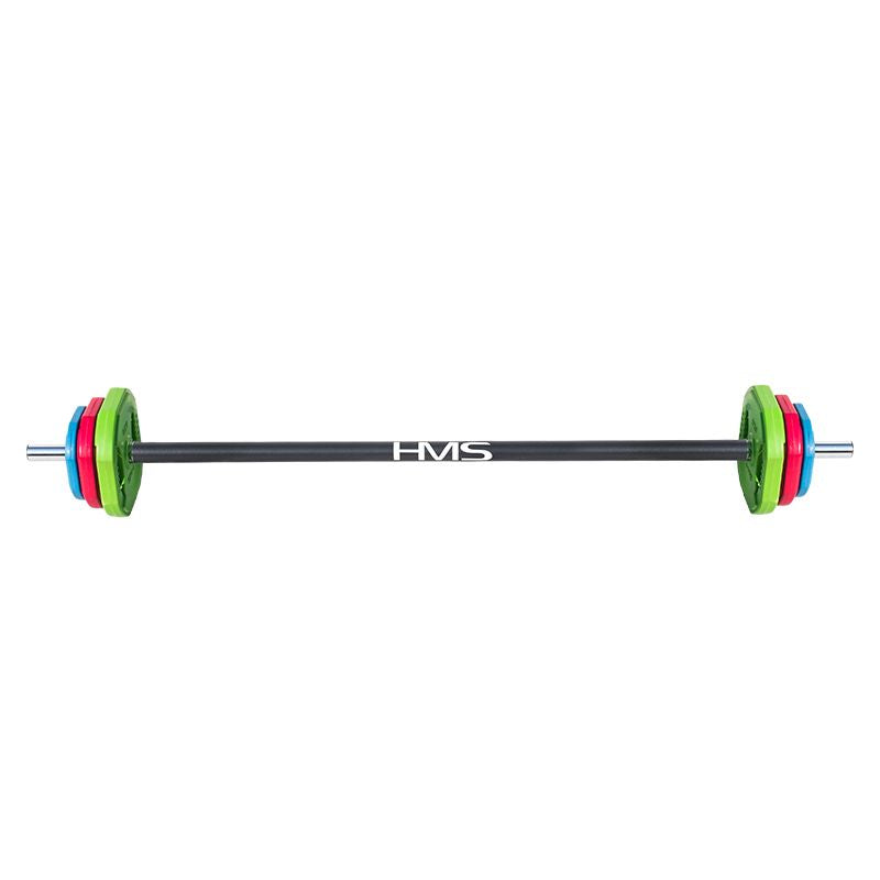HMS SBP20 barbell, 20KG body pump bar, szürke edzőfelszerelés 17-57-010