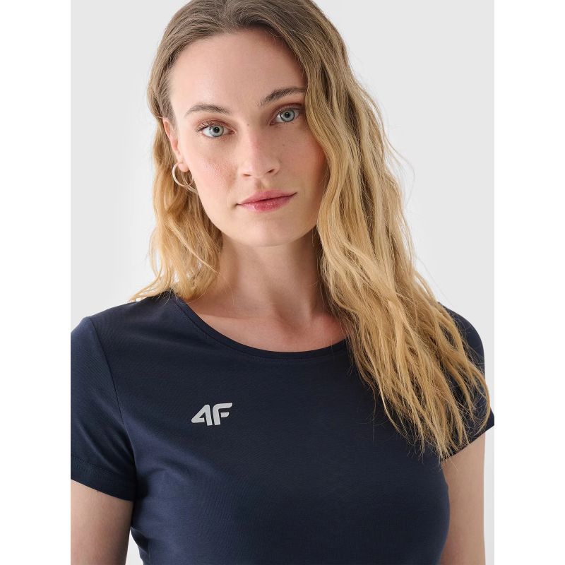 4f Slim plain women's T-shirt NOSH4TSD001B-31S General