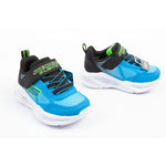 Skechers boys' sports S Lights light comfortable LED utcai cipő 401495N/BKBL