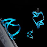 Rockbros 2017-11ABL Aluminum Bike Bottle Holder - Blue niebieski water bottles, training equipment
