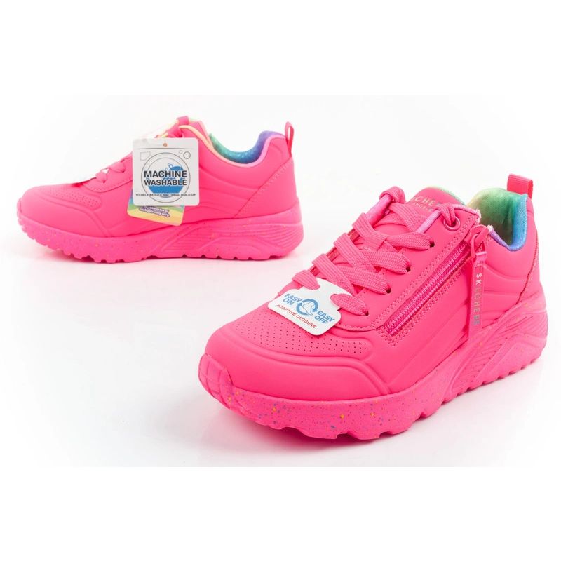 Skechers Uno Lite children's sports sneakers shoes, pink, comfortable rózsaszín utcai cipő