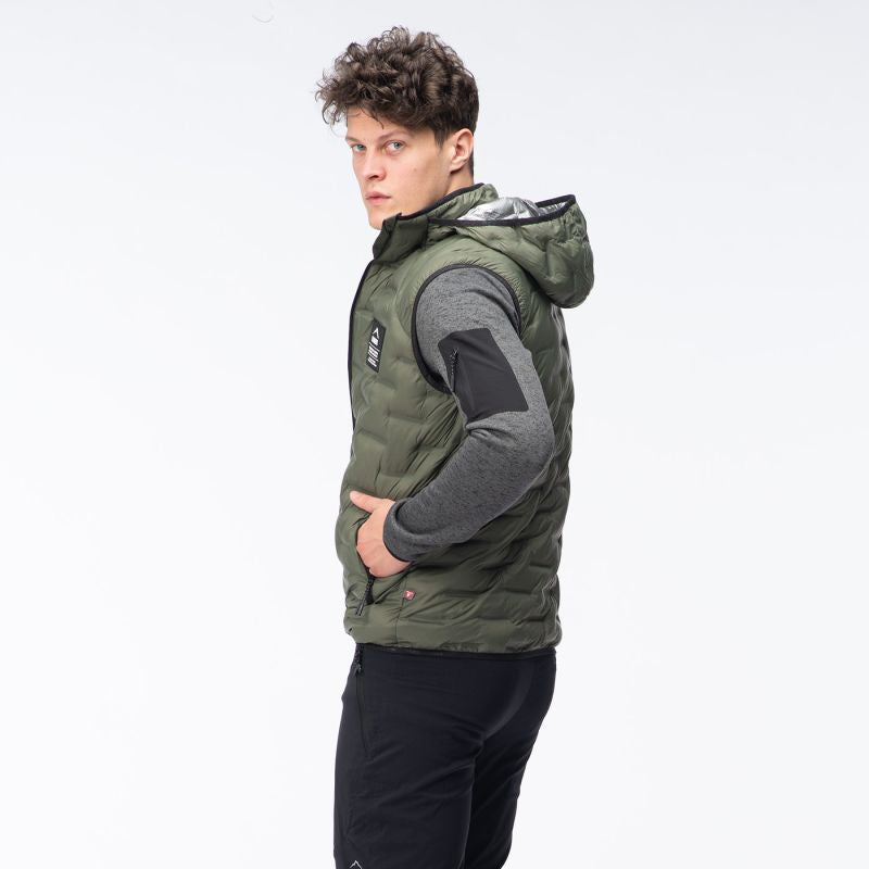 Elbrus quilted vest Huel Vest Primaloft zöld vests