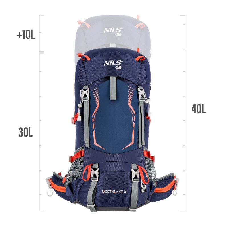 Nc1993 Northlake Navy Blue Tourist Backpack 30l+10 Nils Camp sötétkék hátizsák