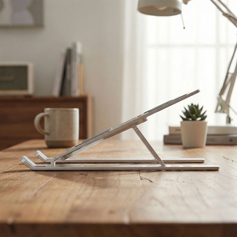 Wozinsky WDCX-X8S Foldable Adjustable Laptop Stand - Silver szürke phones and accessories