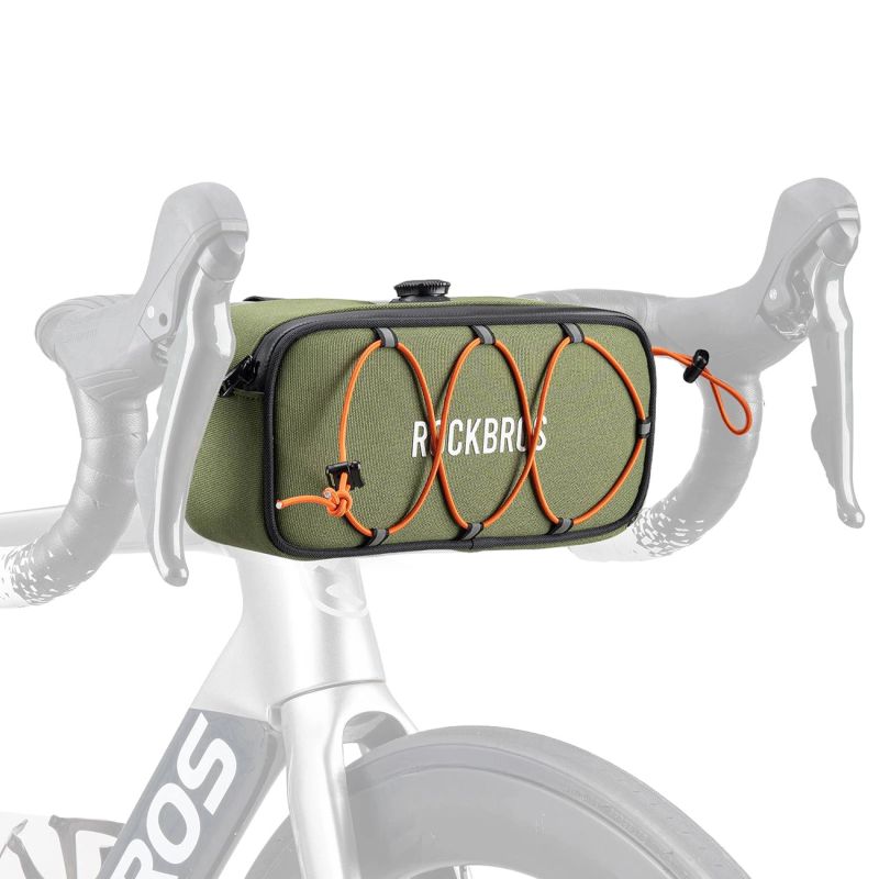 Rockbros TL001 ROAD TO SKY 1.9L Handlebar Waterproof - Green zielony sporttáska 5907769384219-211527