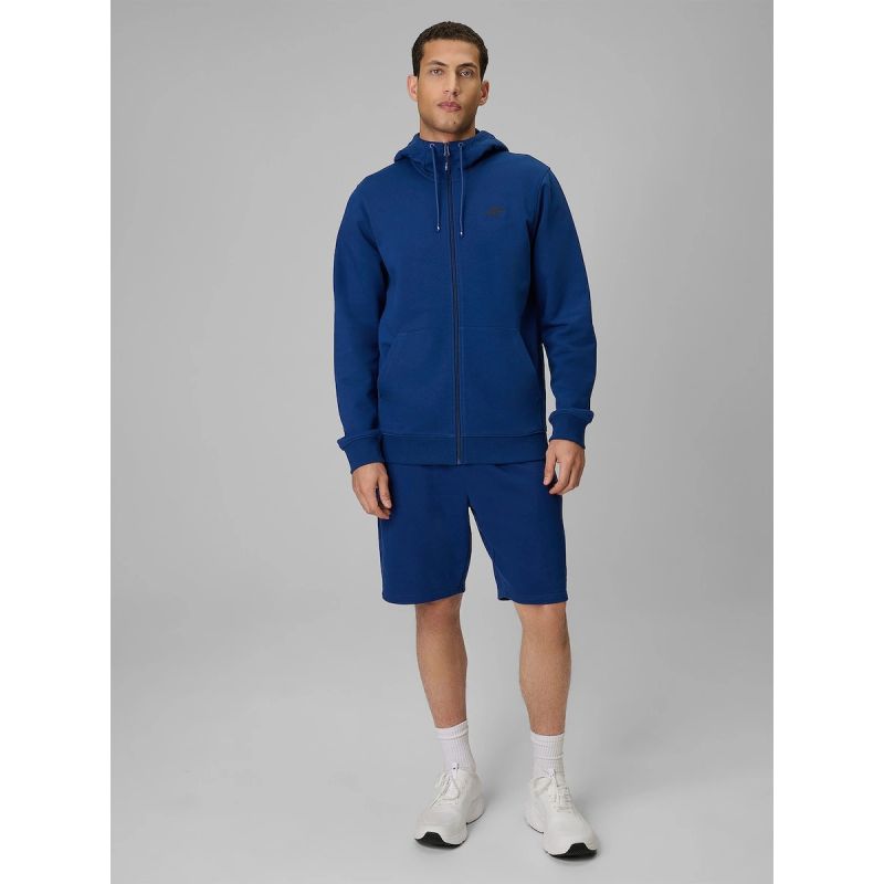 Men's zip-up hooded sweatshirt 4F