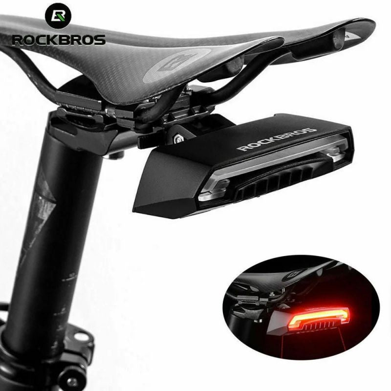Rockbros LKWD-R1 Rear Bike Light with Laser and Remote Control + Micro USB Cable - USB-A - fekete lights, tourist equipment
