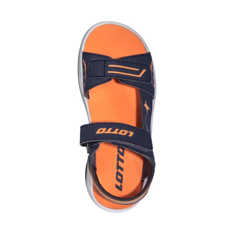 Lotto Estaca children's sandals navy blue and orange 2601480