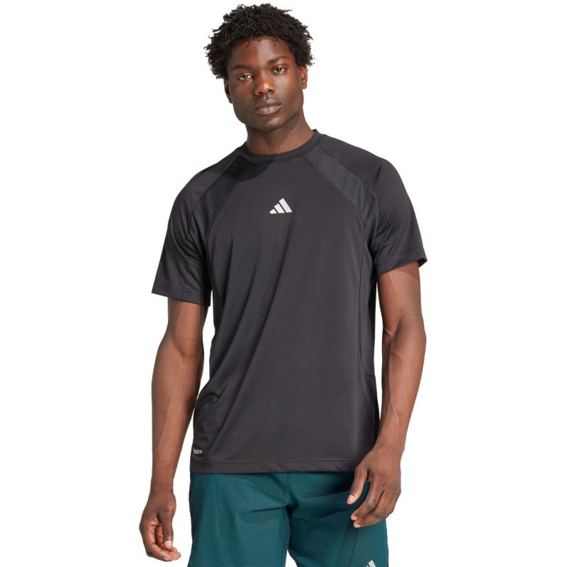 Men's adidas Tech Apparel Climacool Tech App Tee KB9735 fekete kapucnis pulóver
