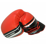 MASTERS FIGHT EQUIPMENT RBT-LF 14 oz Black and Red Boxing Gloves piros kesztyű 0130744-14