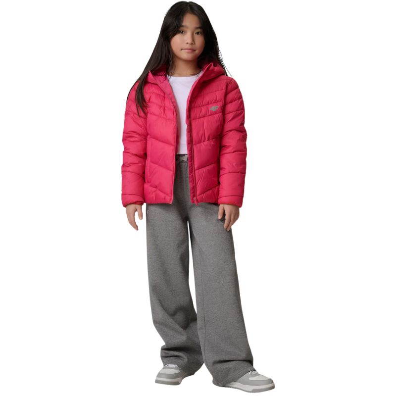 Jacket for girls 4F F0739 fuchsia 4FJWSS26TDJAF0739 55S clothing