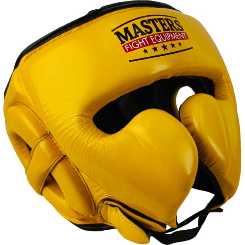 MASTERS FIGHT EQUIPMENT KSS-4B-WIN leather boxing helmet védőfelszerelés 02505-M
