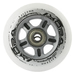 Nils Extreme PU 84x24 82A TRANSPARENT (4 pcs) + ABEC-7 CHROME (8 pcs) SET görkorcsolya 16-32-018