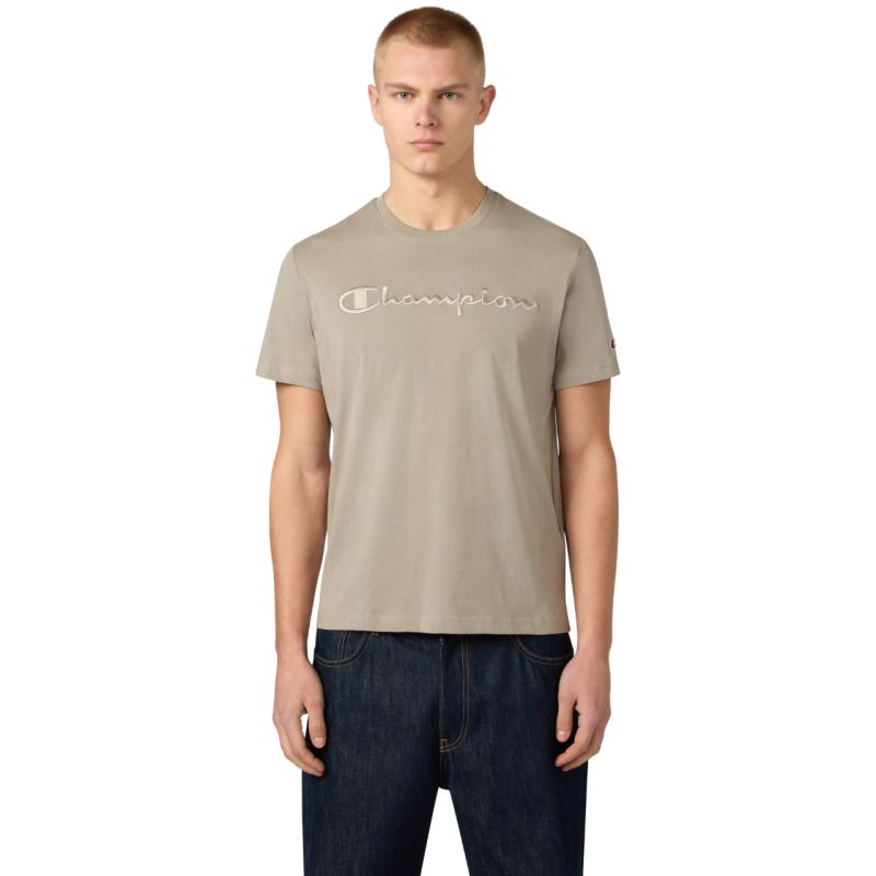 Champion SS Tee Beige Men's T-Shirt 220273 ES035 bézs póló