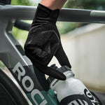 Rockbros cycling gloves spring/summer/autumn, full, size: L - black czarny \ l kesztyű