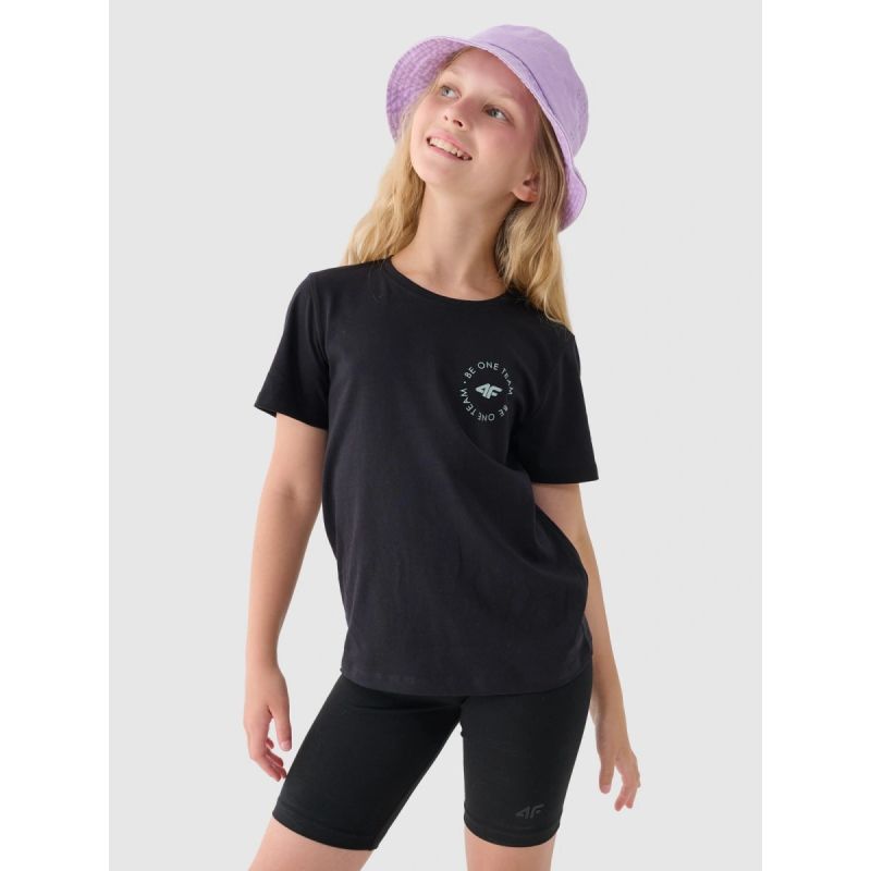 Girls' printed T-shirt 4F Junior 4FJRAW24TTSHF2276-20S póló