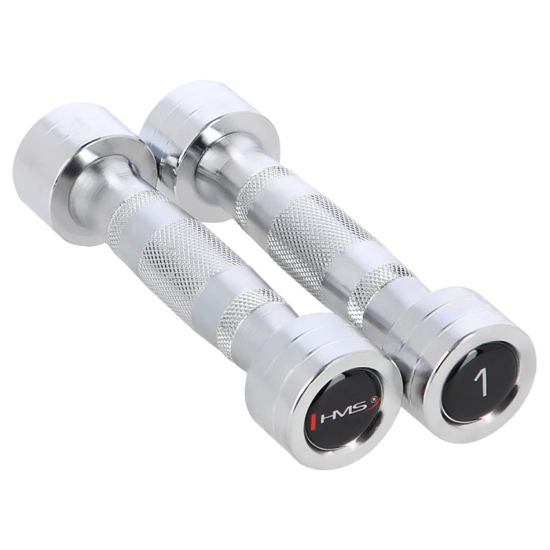 HMS Set of chrome dumbbells súlyzó CHROM