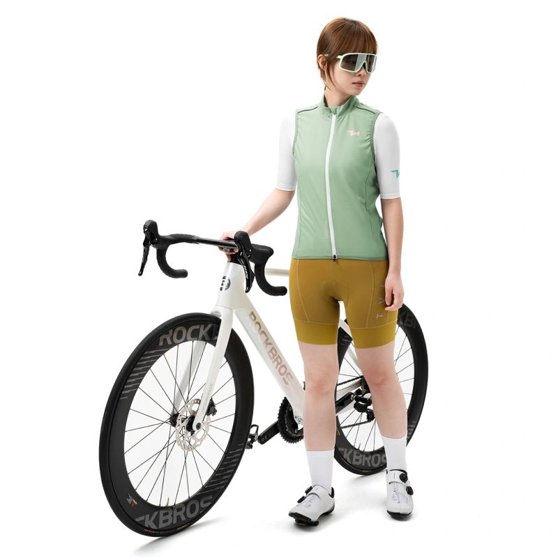 Rockbros MJ008 TVI Women's Cycling Vest Windproof L - Green l \ zielony mellény 15110022003-211692