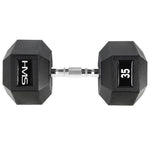 HMS Hex Pro 35 kg dumbbell fekete póló 17-66-125