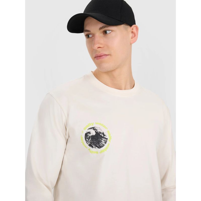 4f Men's longsleeve regular with print 4FWSS25TLONM392-11S General