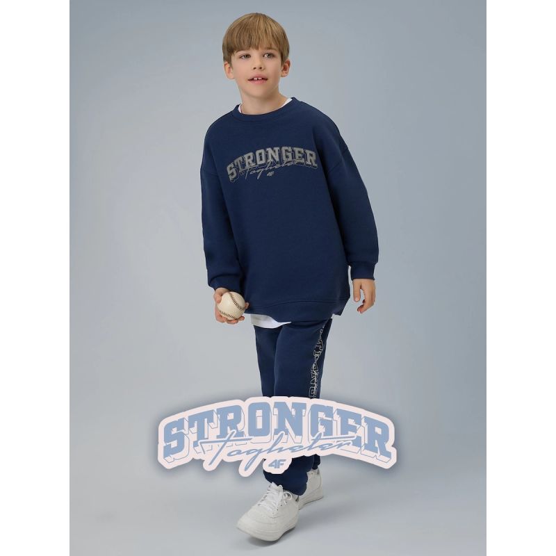 Boy's loose sweatshirt without hood 4F