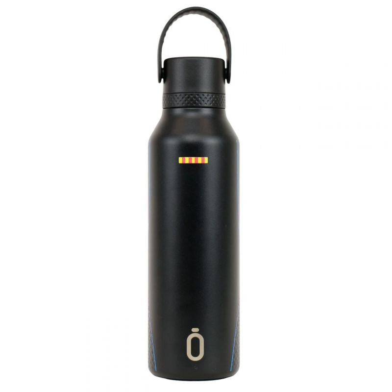 FC Barcelona Runbott thermal bottle 600ml czarny futball labda