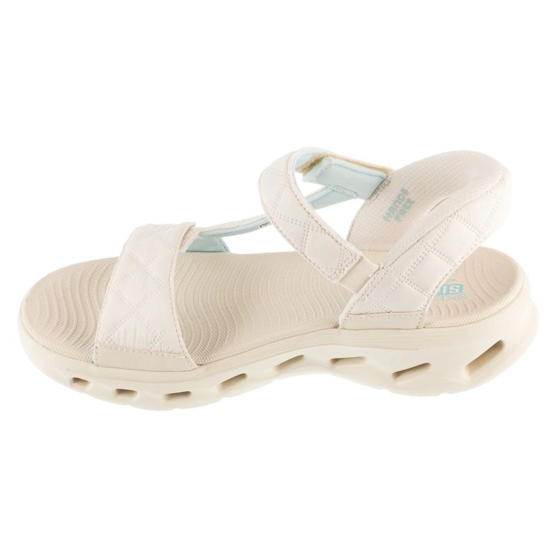 Skechers Slip-Ins: GO Walk Glide-Step 2.0 Sandal – Cozy Fit Jada, Beige, bézs utcai cipő 141276-NAT