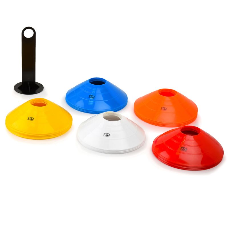 Conical plate cones 50 pcs + stand / TT50-19MULTI edzéssegítő