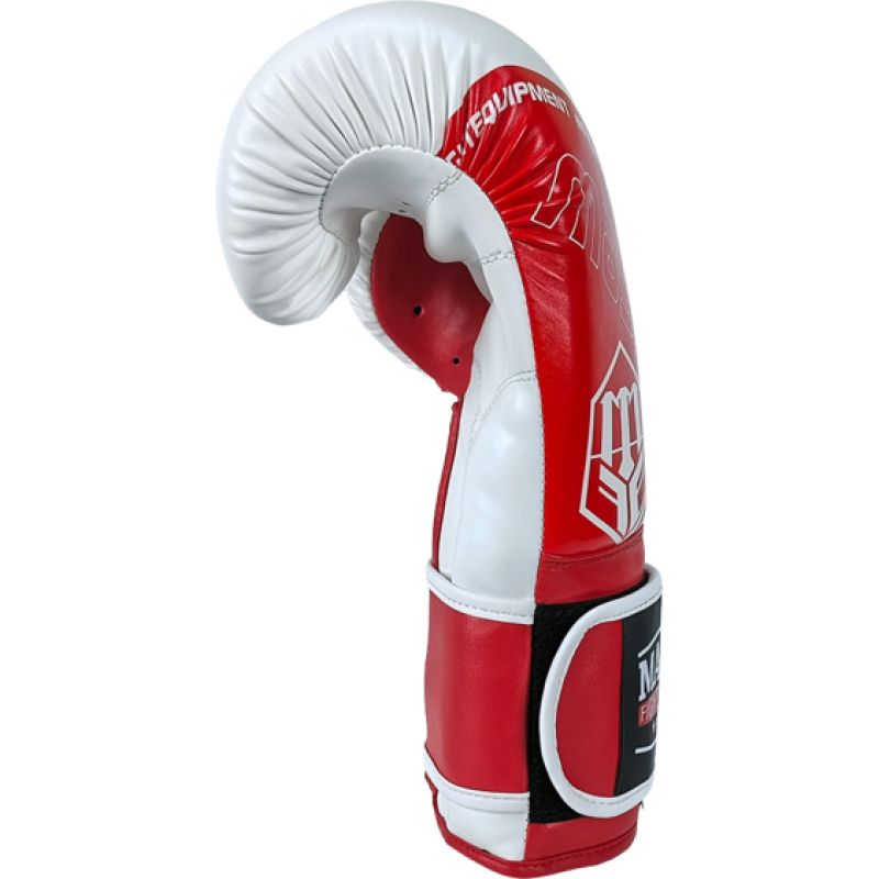 MASTERS FIGHT EQUIPMENT RPU-FOLK Boxing Gloves 12 oz White-Red piros kesztyű 013505-12
